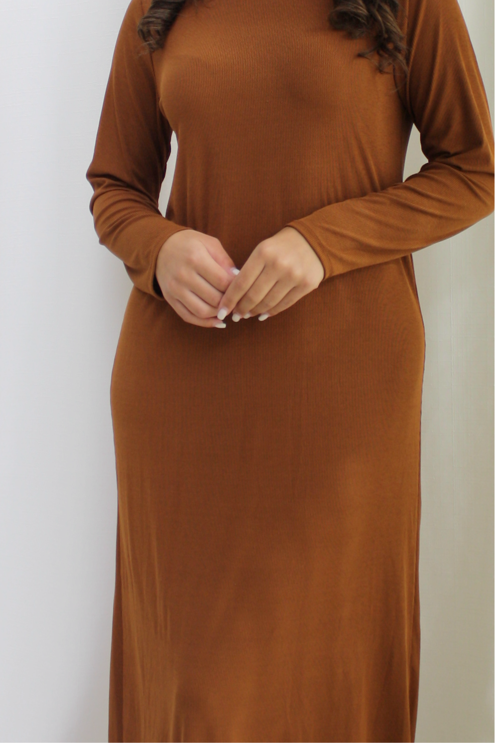 Lichtbruine onderjurk