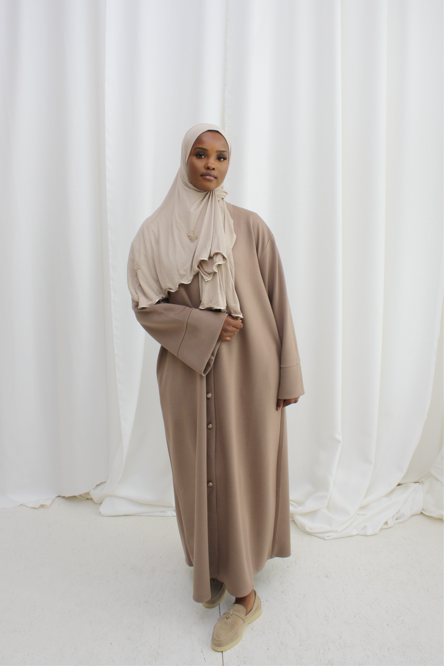 Classic hoodie trui - taupe