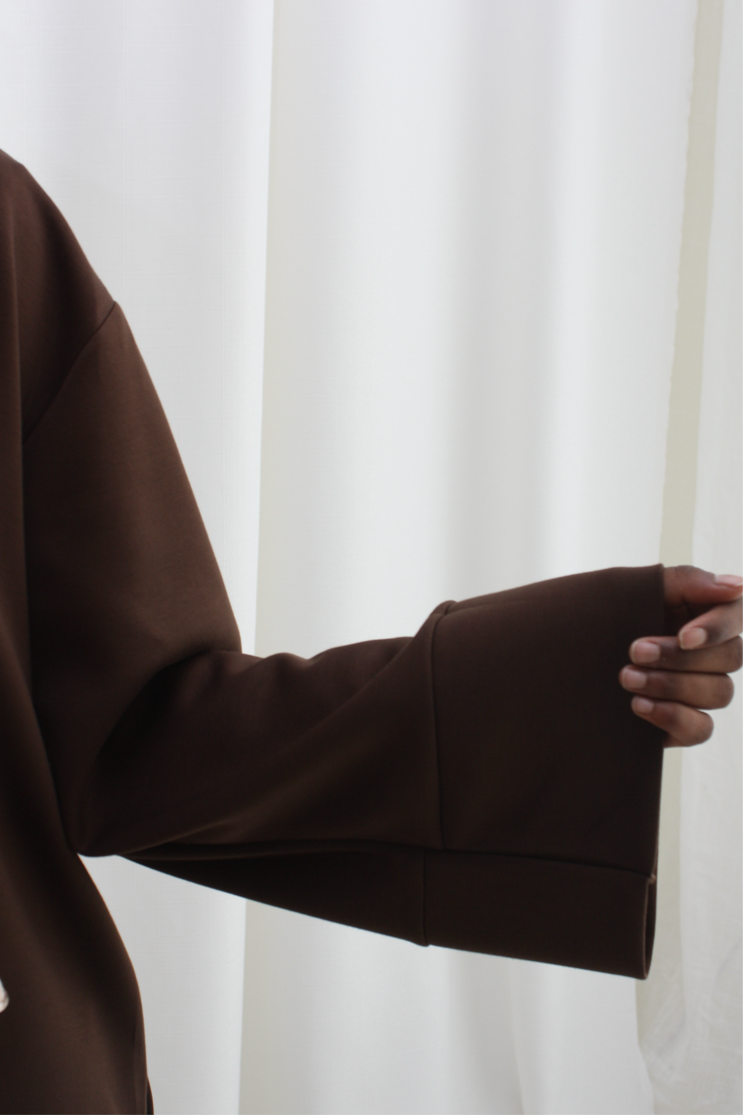 Classic hoodie trui- bruin