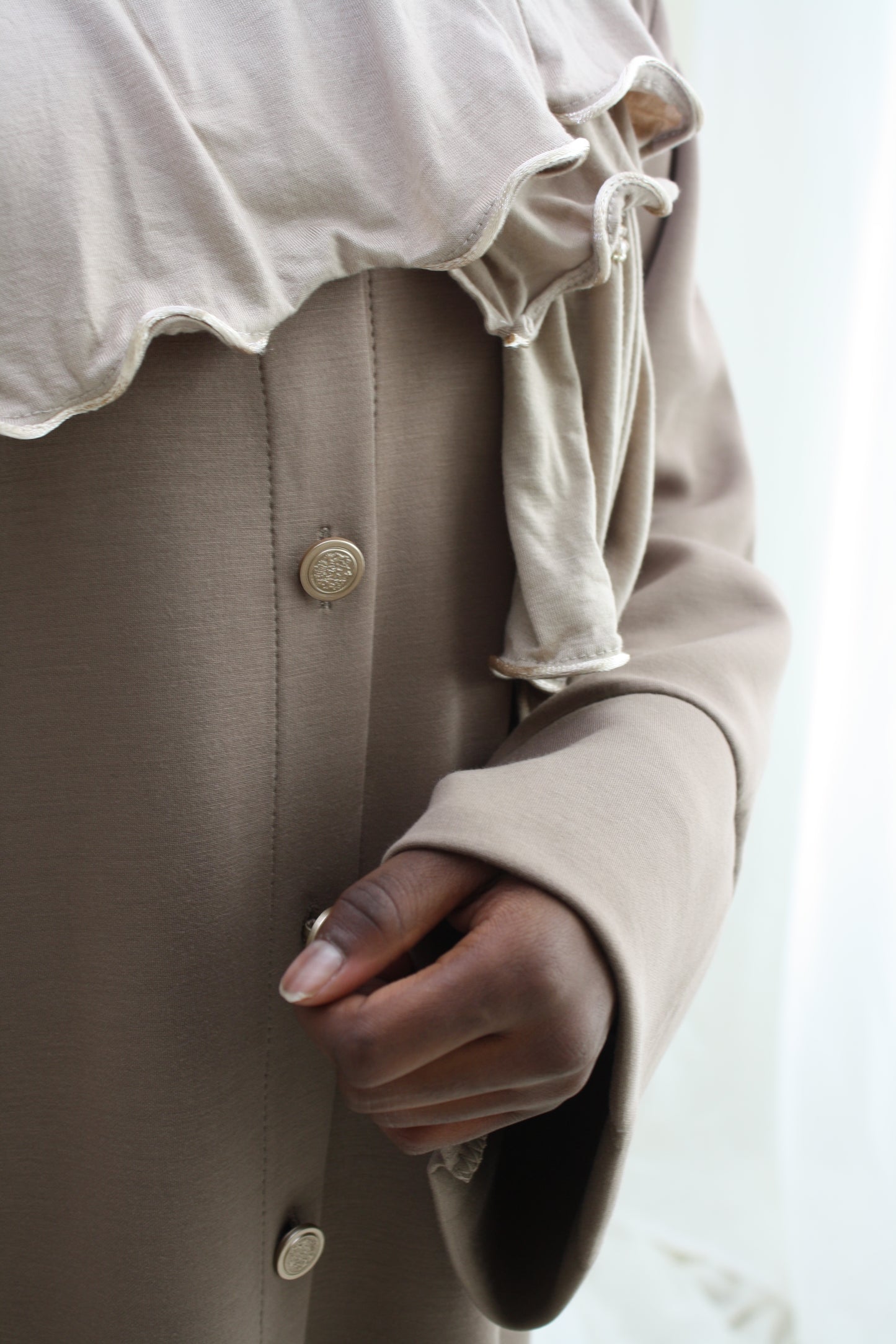 Classic hoodie trui - taupe