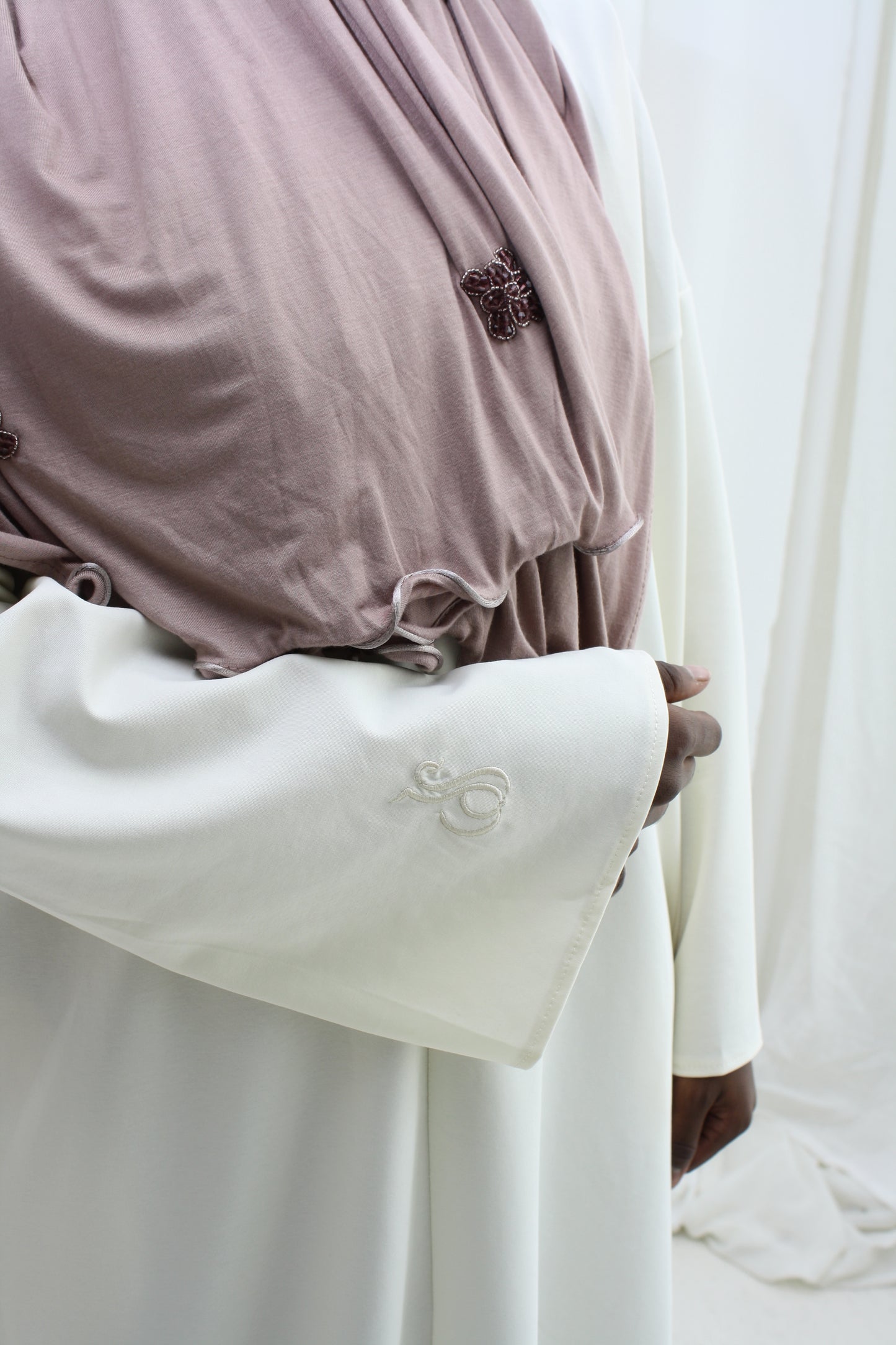 Jersey dress - gebroken wit