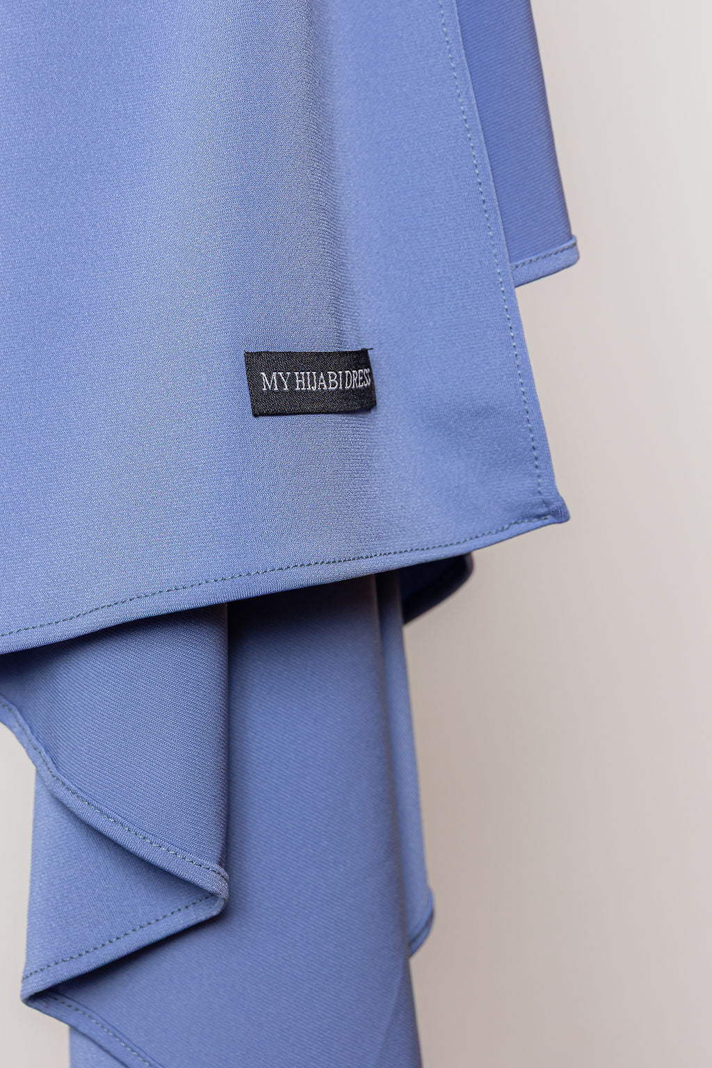 Silk jersey scarf - blue