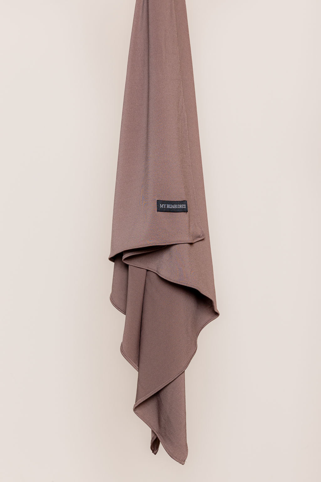 Silk jersey scarf - walnut brown