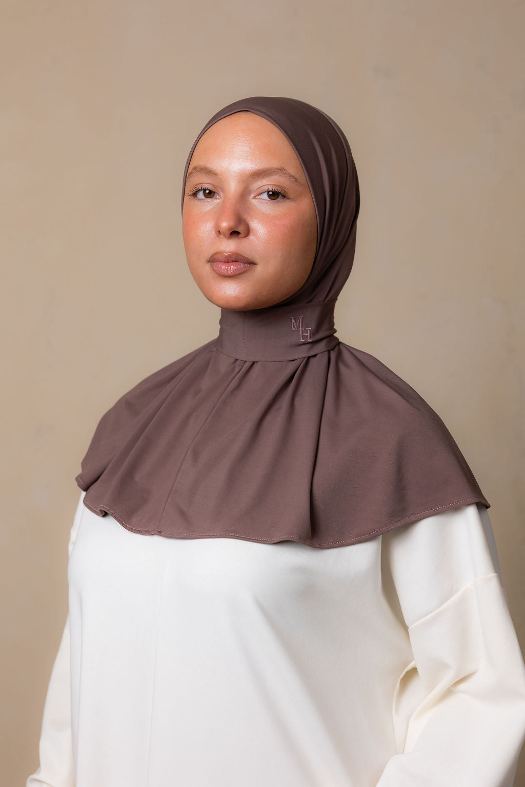Instant Silk Scarf walnut brown