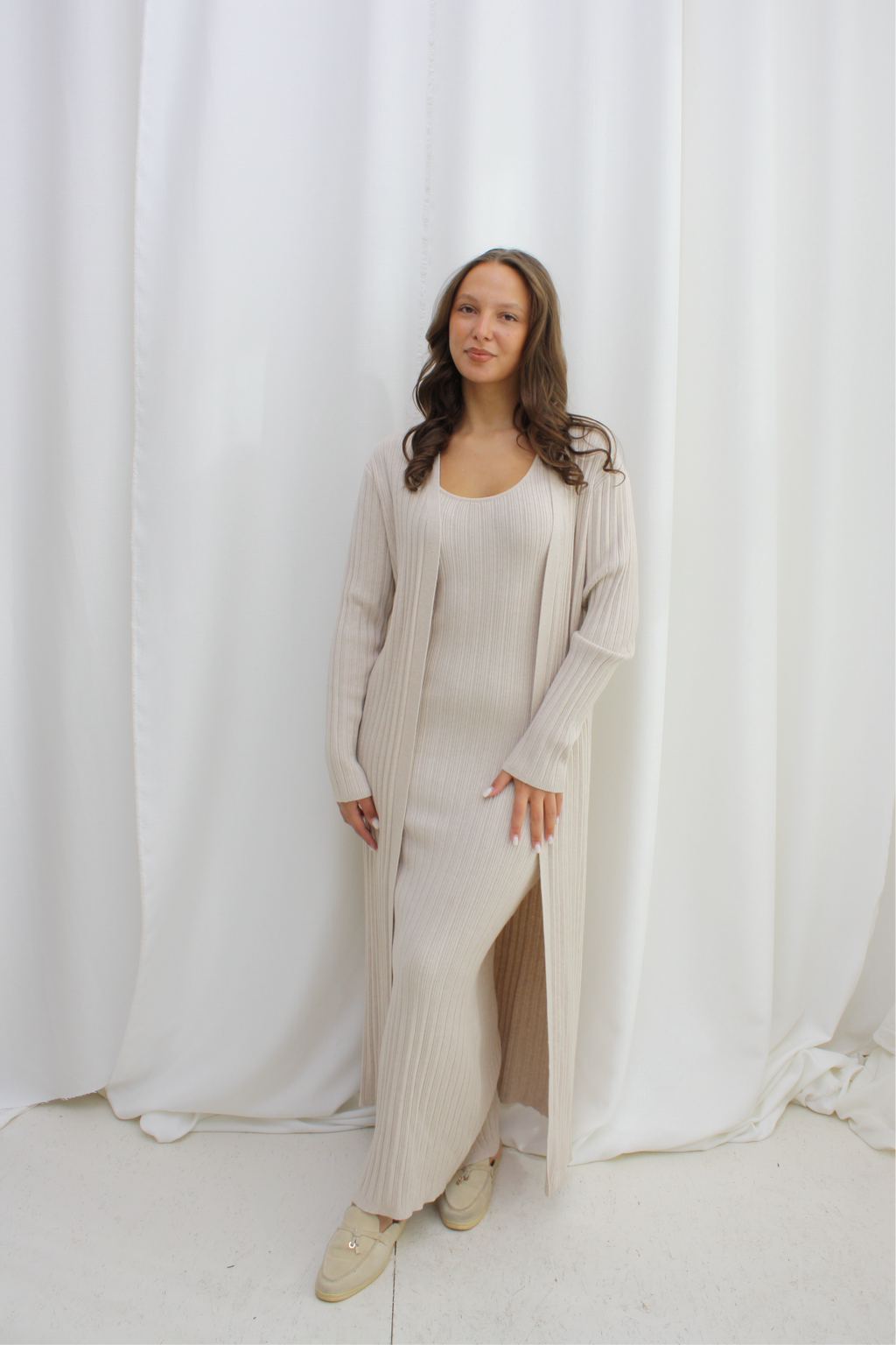 Jurk twinset - beige