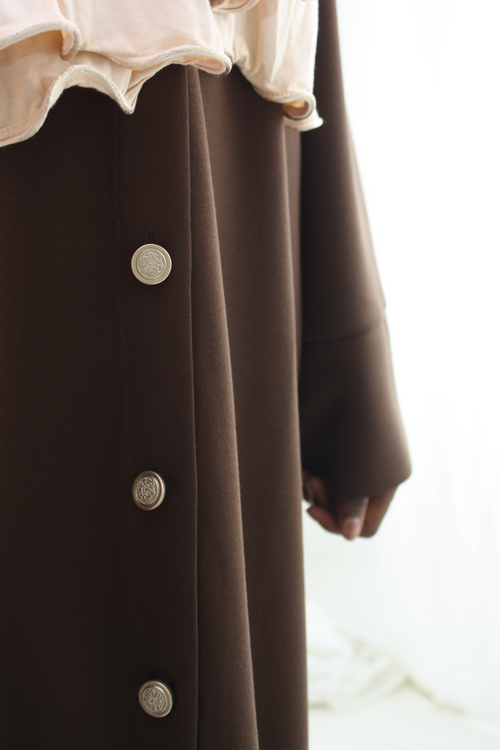 Classic hoodie trui- bruin