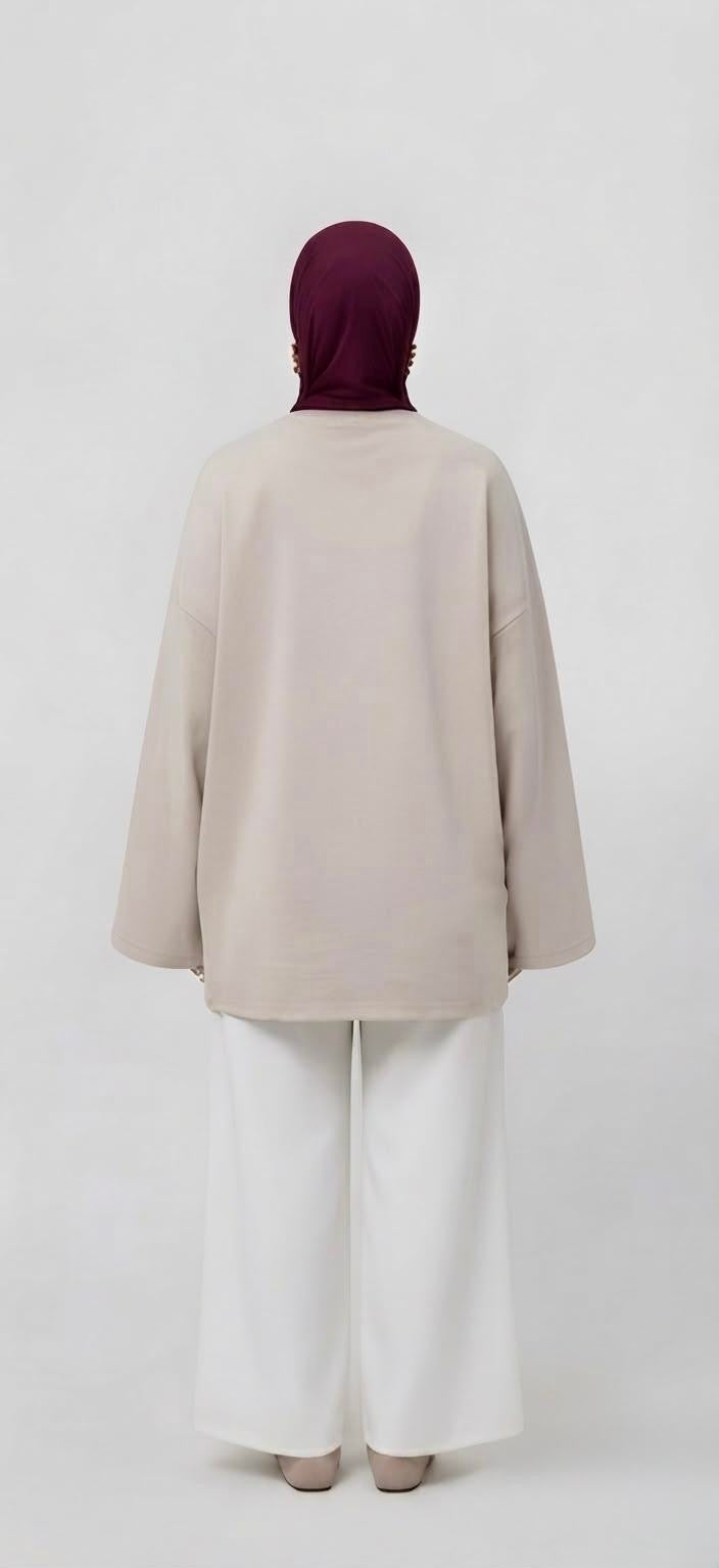 Nissa oversized shirt katoen