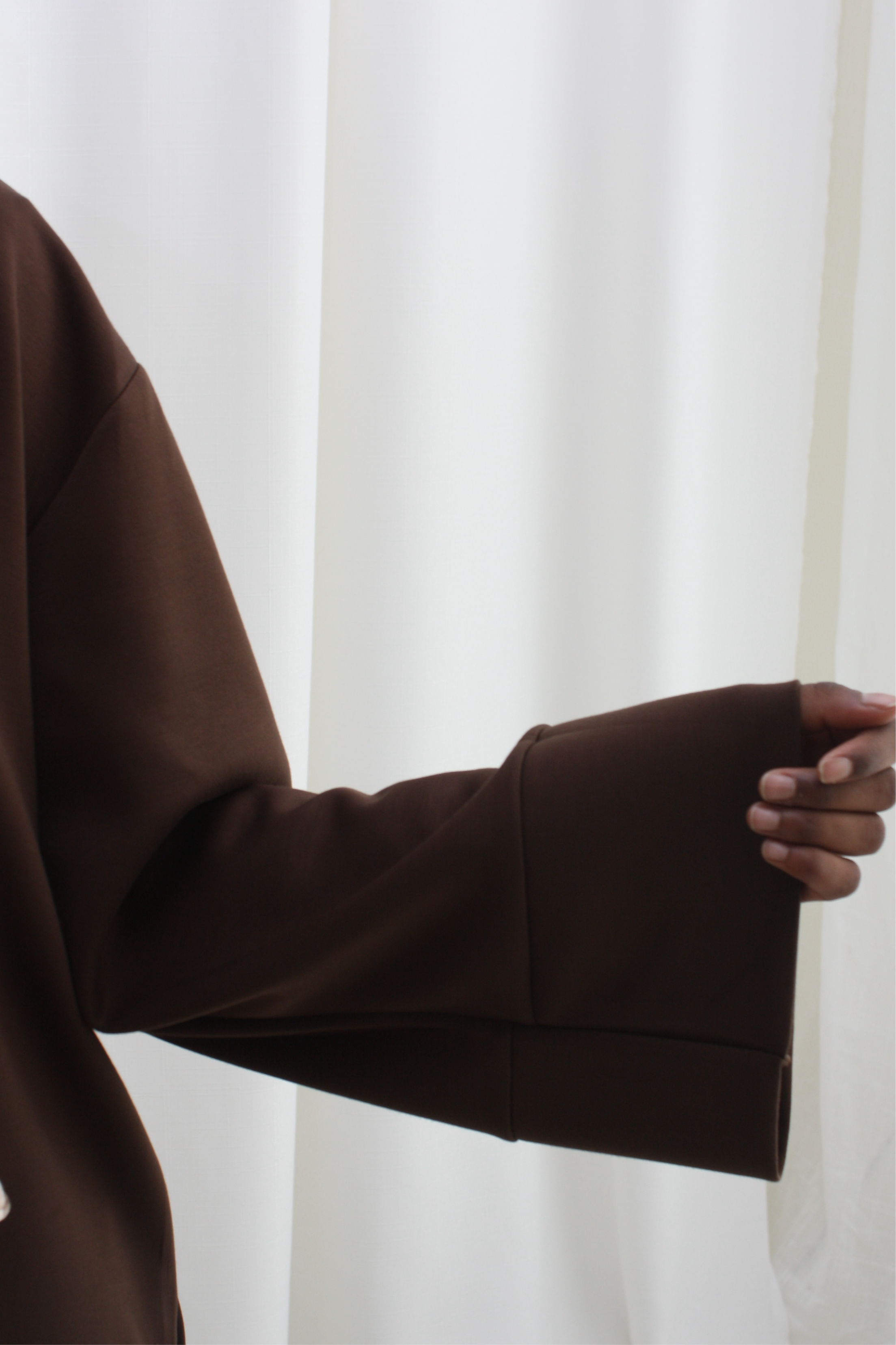 Classic hoodie trui- bruin