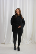 Trui met wijde mouwtjes- black