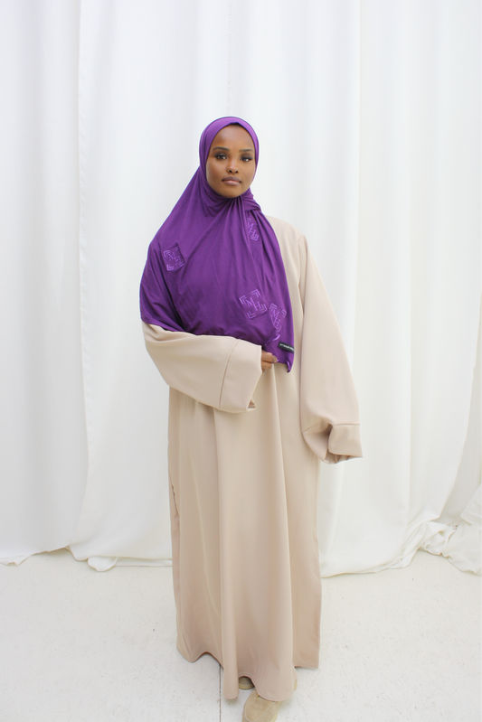Winter abaya - beige