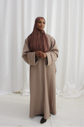 Winter abaya - taupe