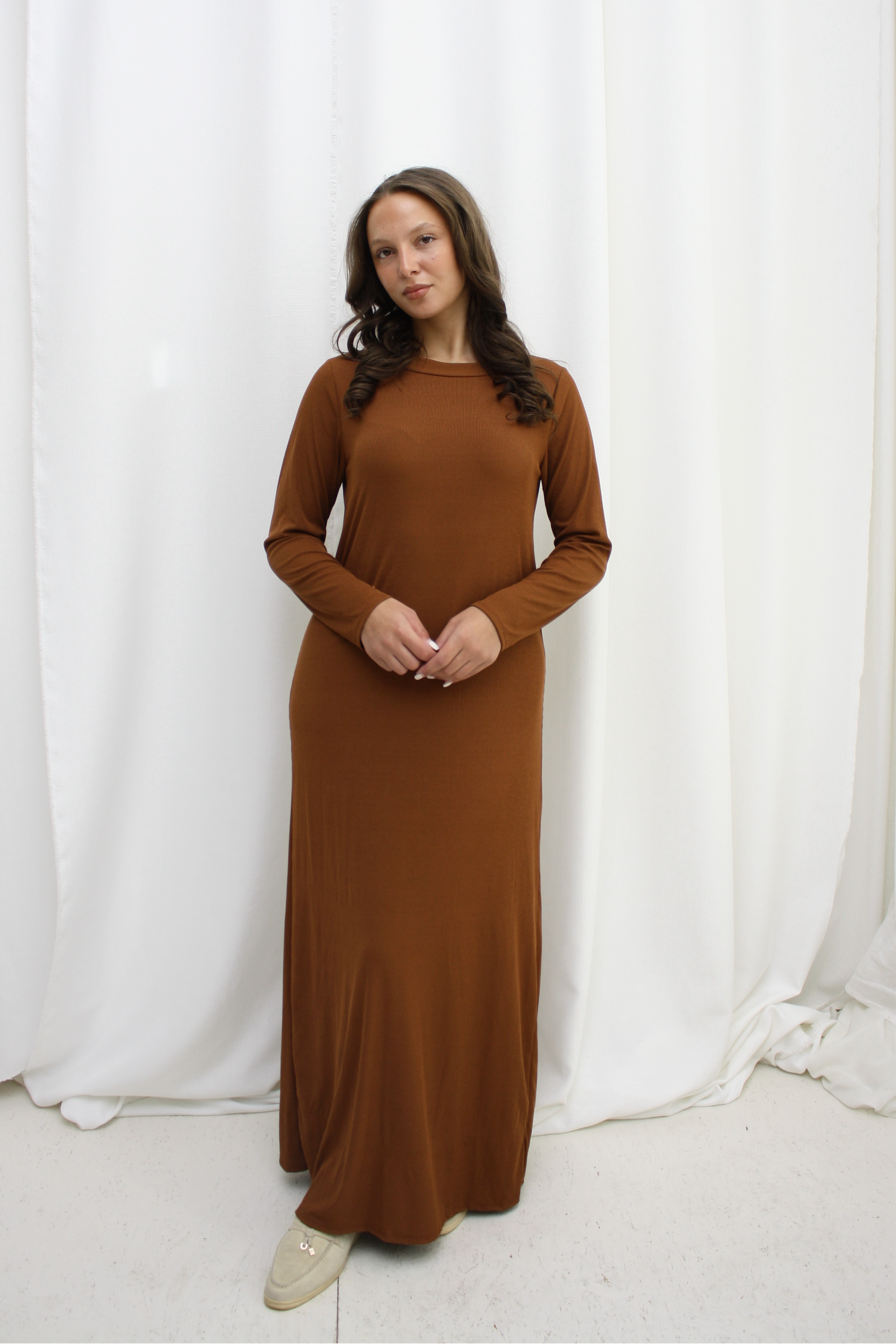 Lichtbruine onderjurk