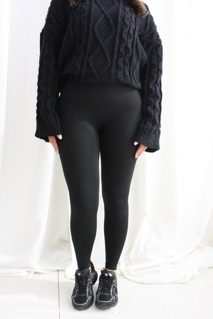 Jersey legging - black