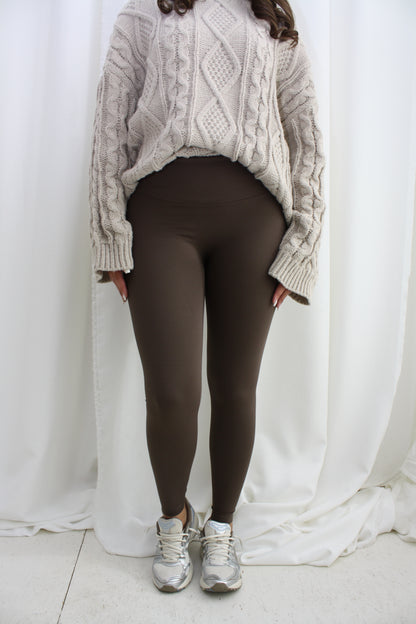 Jersey legging - bruin