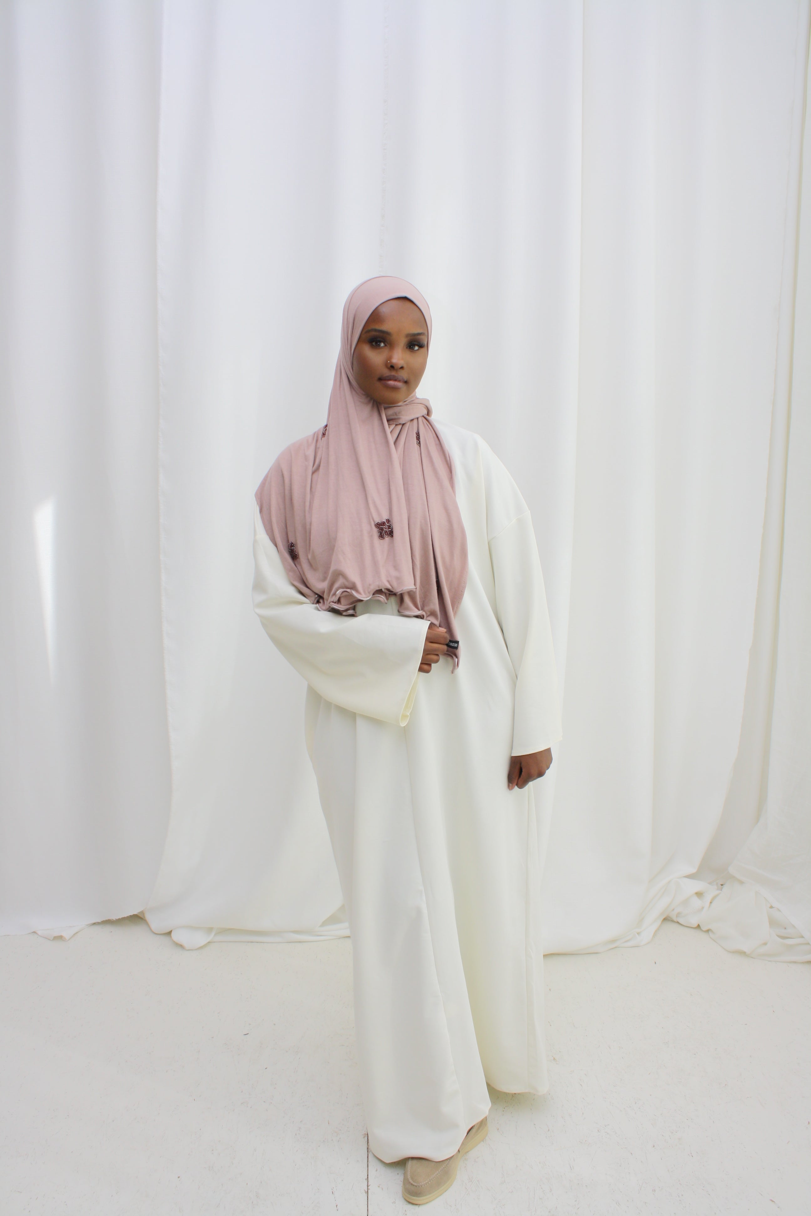 Jersey dress - gebroken wit