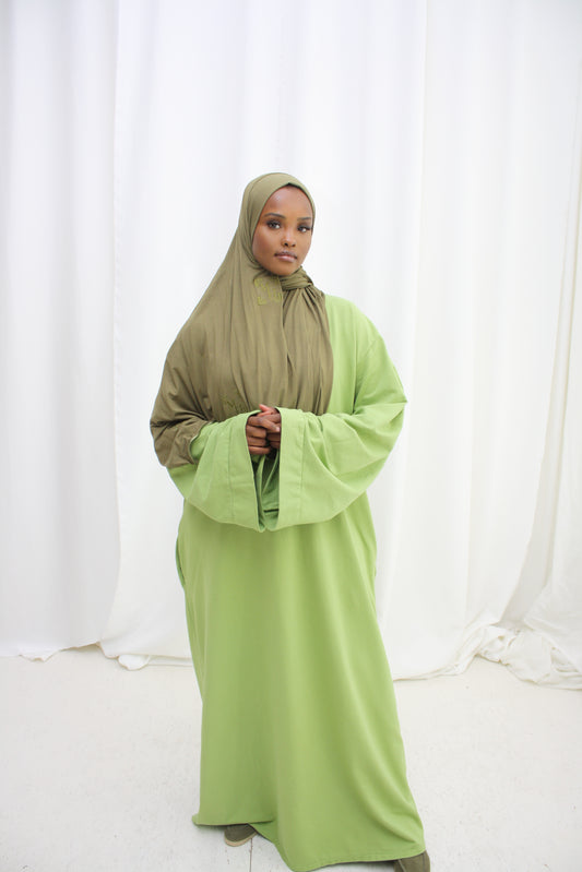 Long sweater - lime green