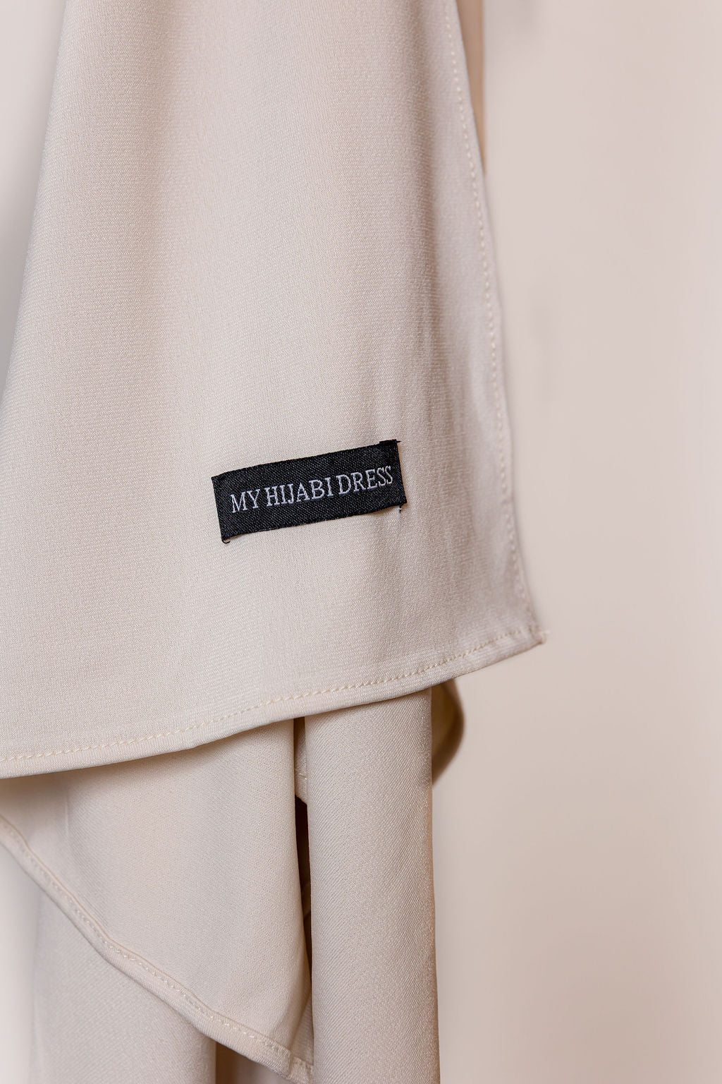 Silk jersey scarf - light taupe