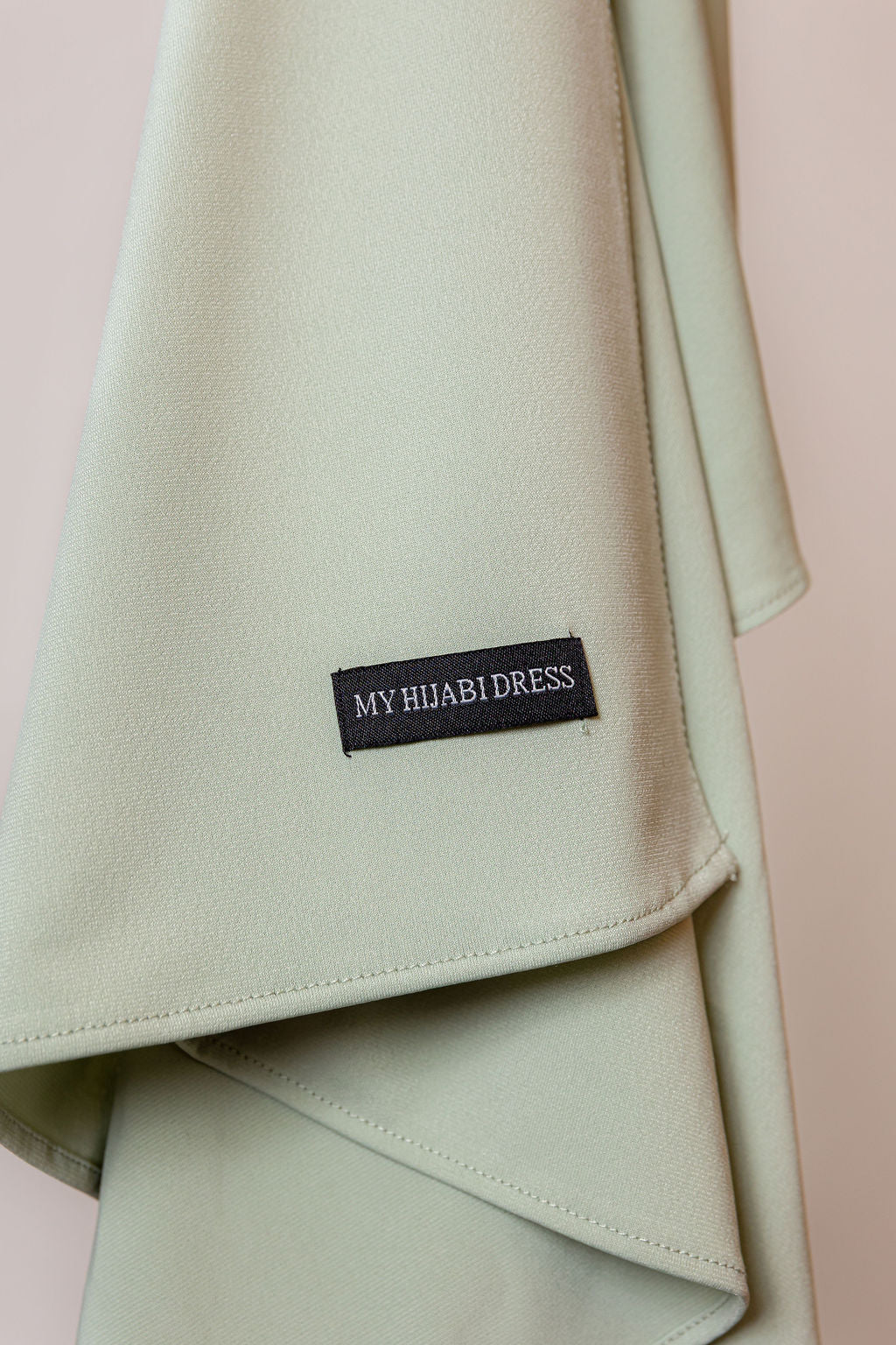 Silk jersey scarf - light matcha