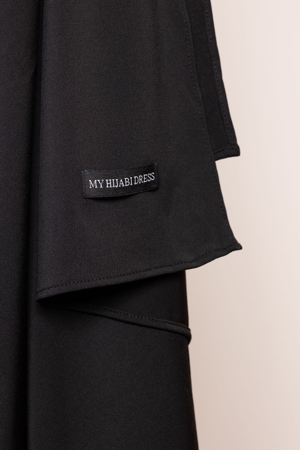 Silk jersey scarf - dark black