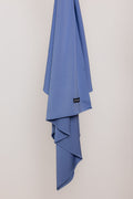 Silk jersey scarf - blue