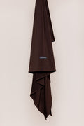 Silk jersey scarf - dark brown