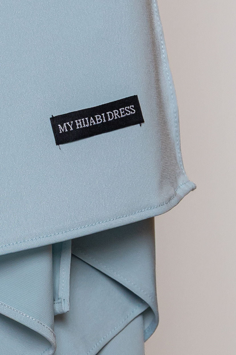 Silk jerseys scarf- summer blue