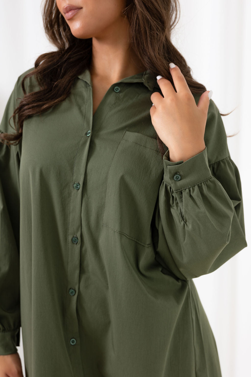 Blouse - leger groen