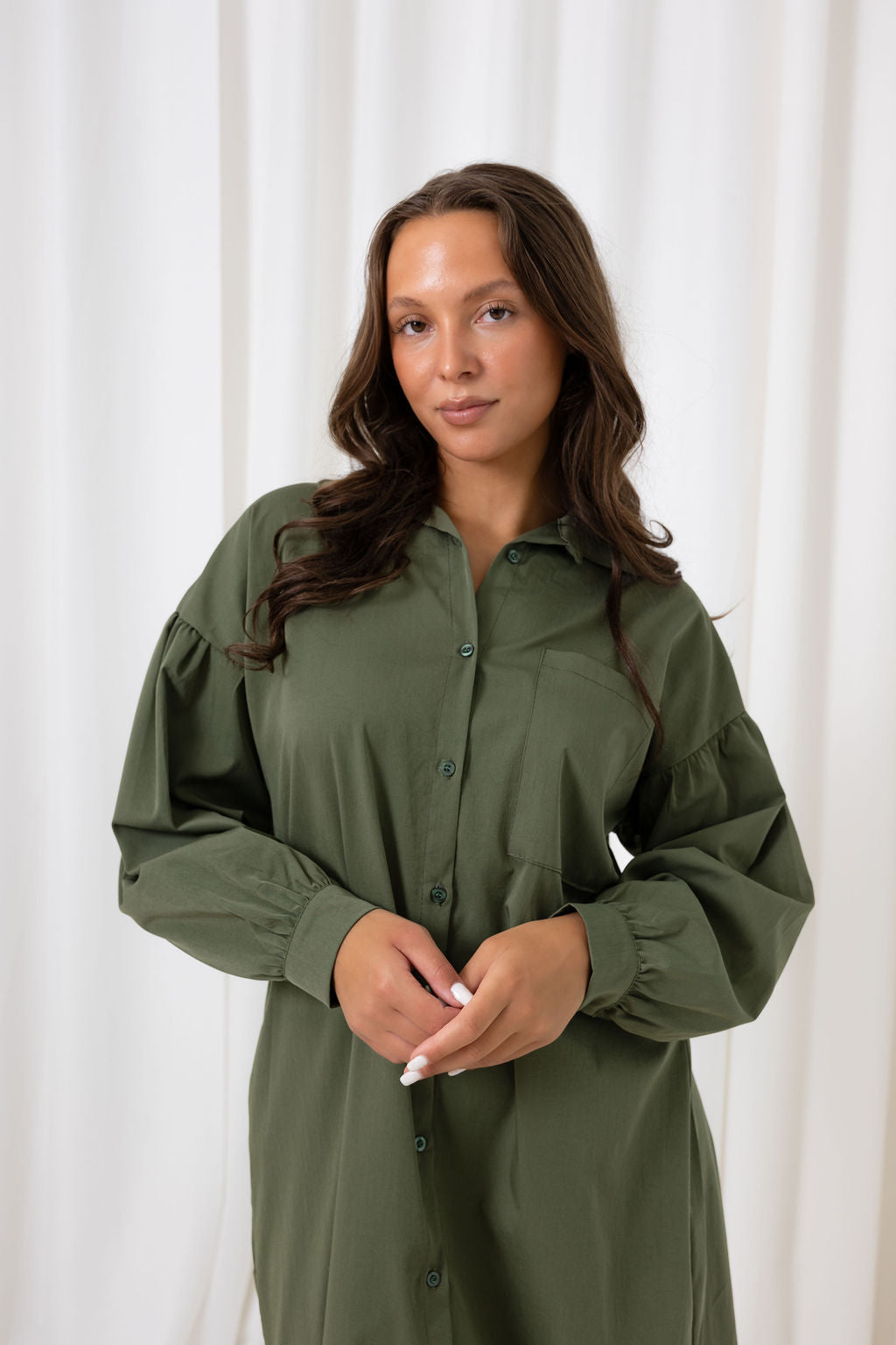 Blouse - leger groen