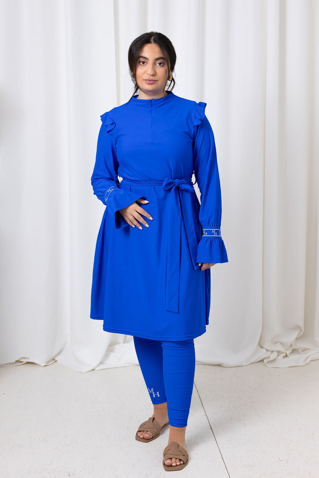 Burkini koningsblauw baby blauw