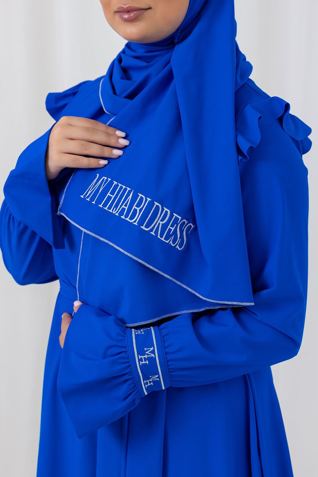 Burkini koningsblauw baby blauw