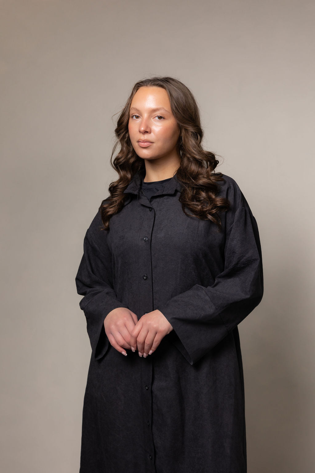 Gevoerde blouse- zwart