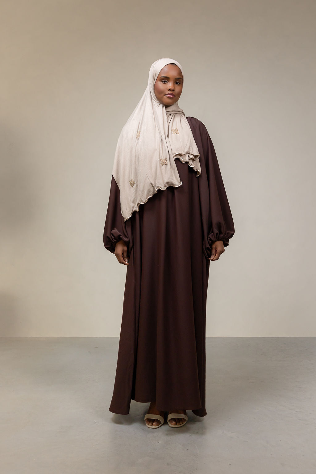Elegante abaya- chocolate brown