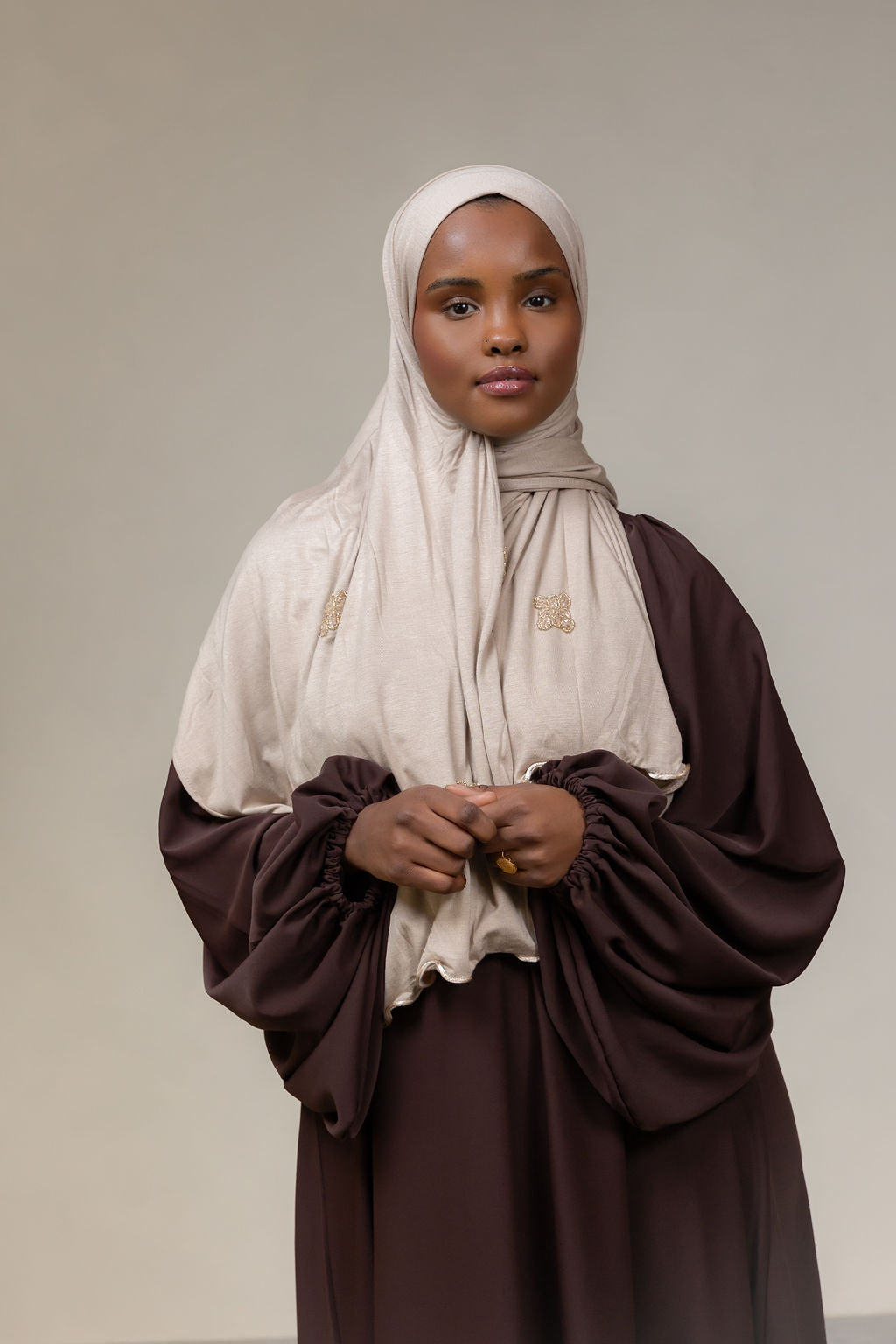 Elegante abaya- chocolate brown