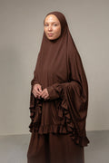 Khimar - chocolate brown