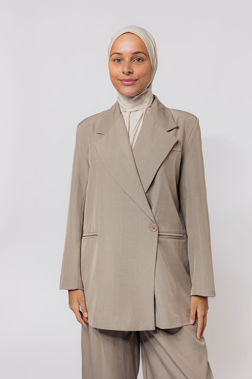 Oversized long blazer set