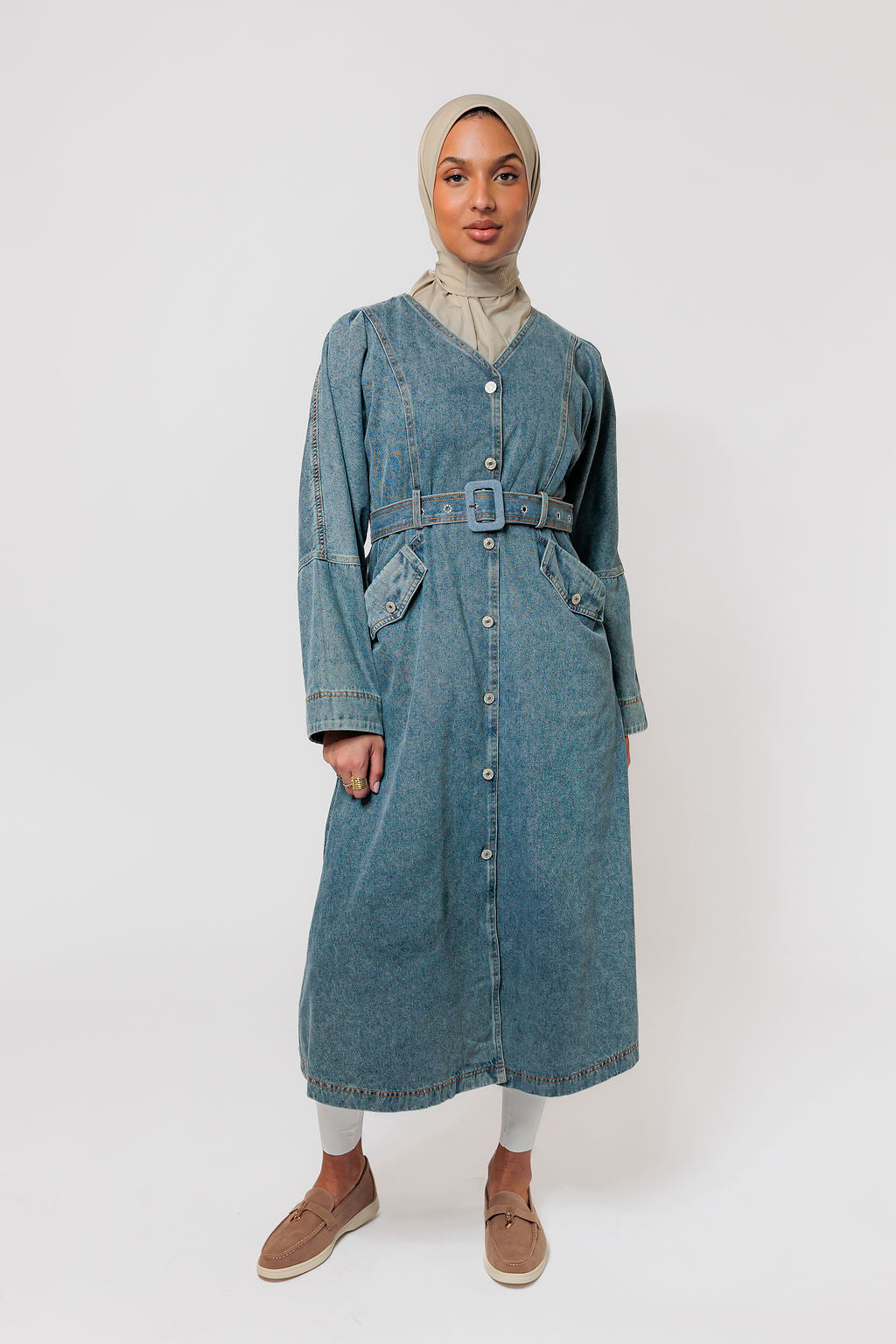 Denim Essential Belt Dress