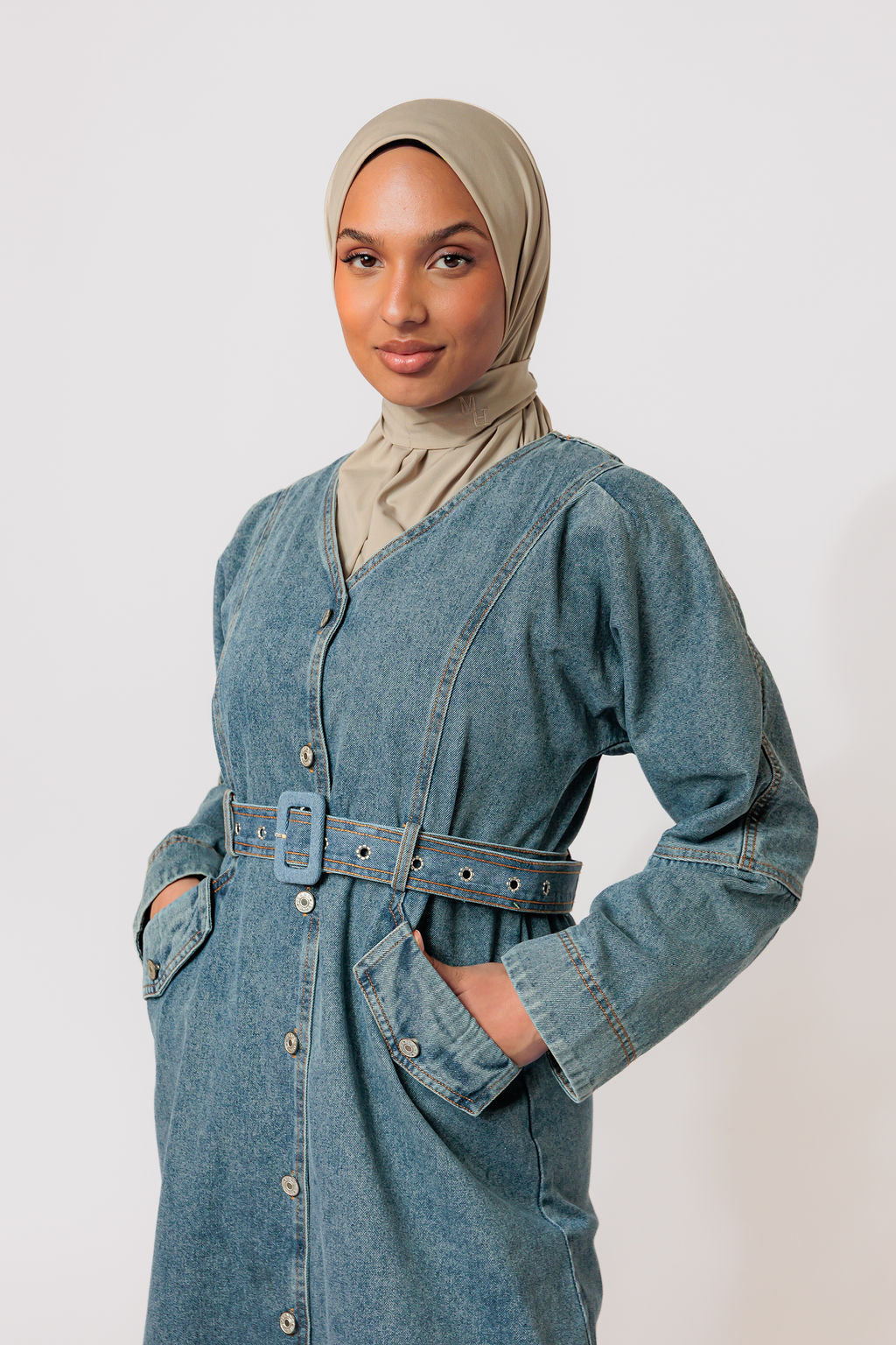 Denim Essential Belt Dress