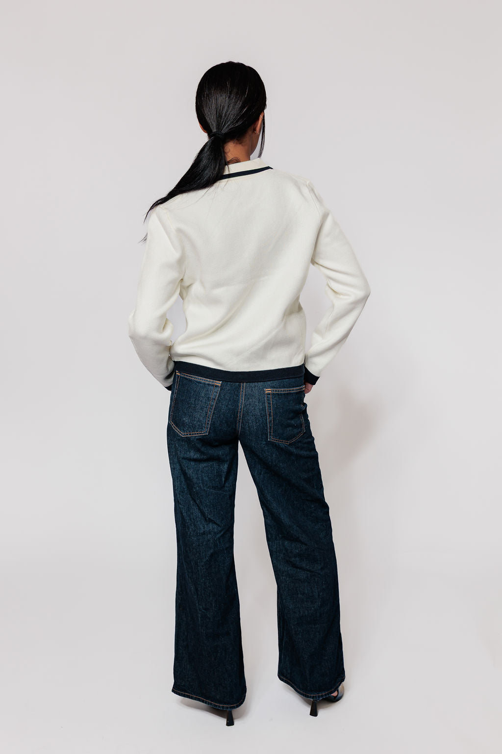 Elegante cardigan- wit