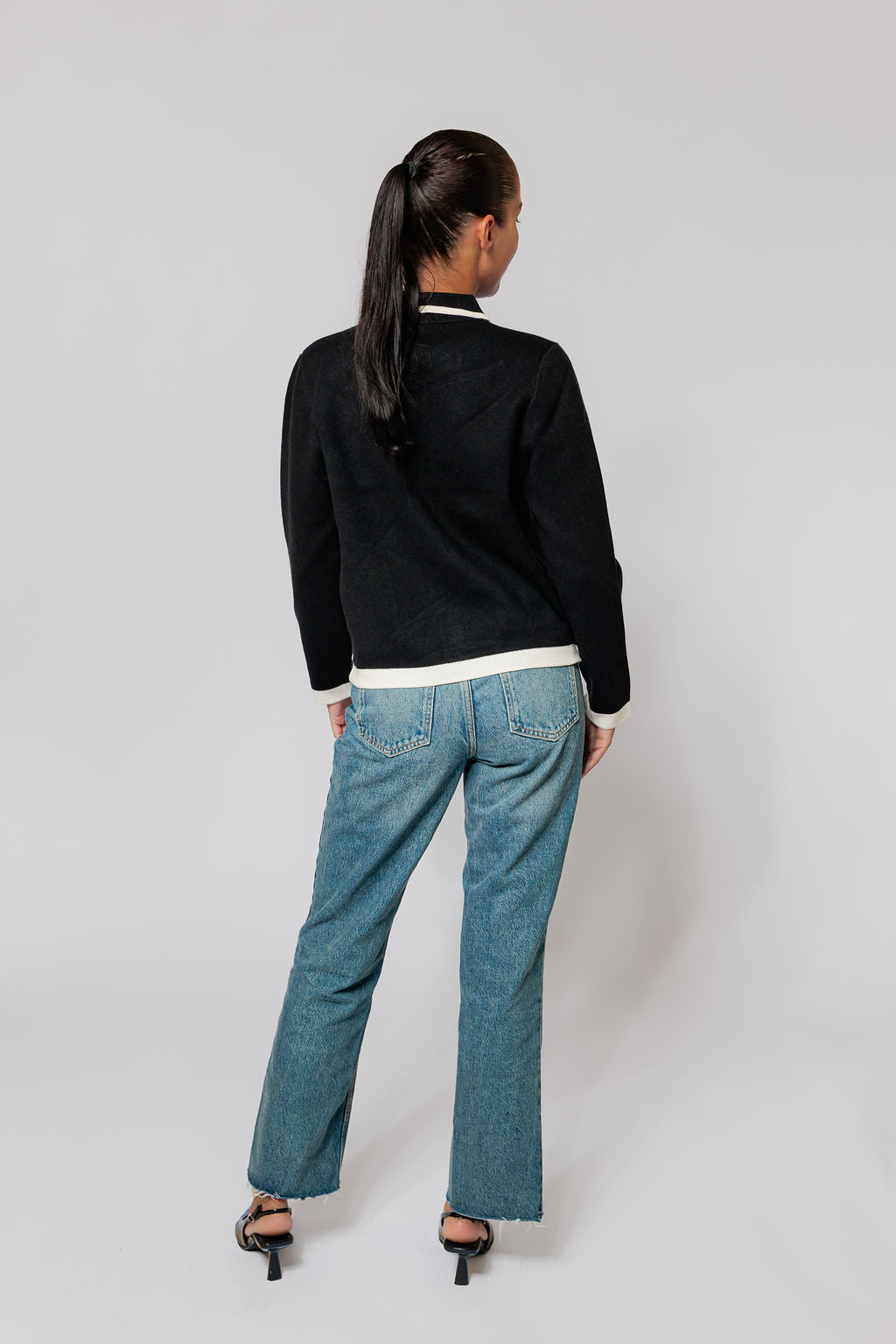 Elegante cardigan - zwart