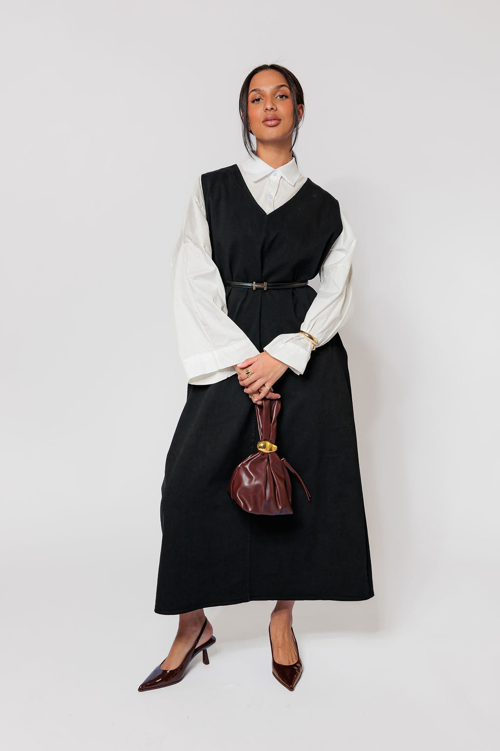 MH Casual denim set black/white