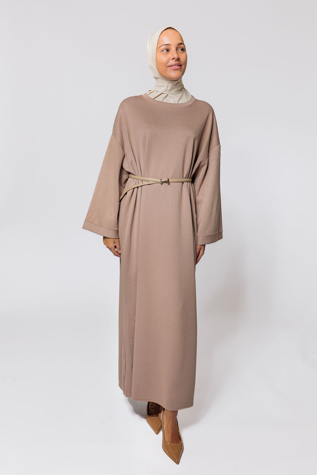 Oversized cozy sweater - dark walnut