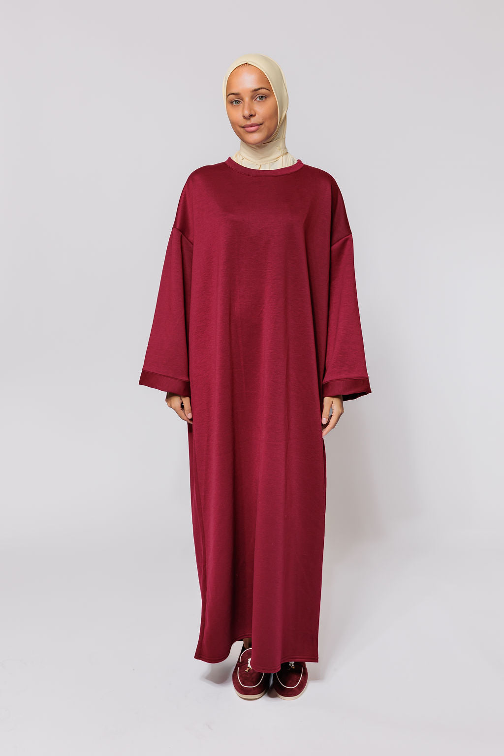 Oversized cozy sweater - bordeaux