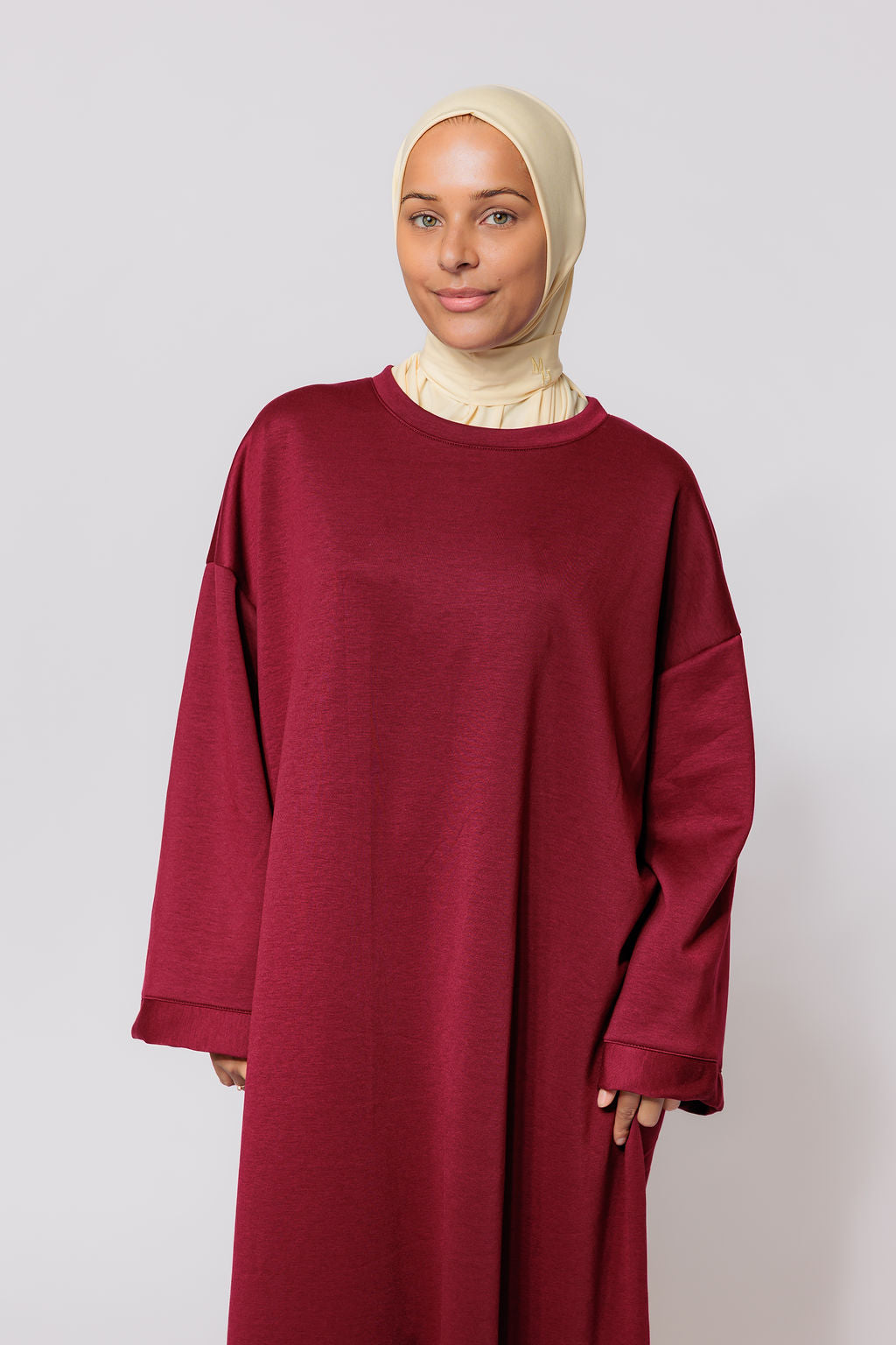Oversized cozy sweater - bordeaux
