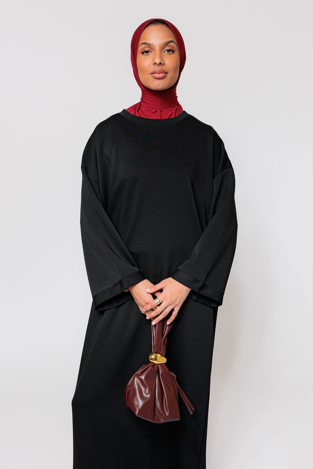 Oversized cozy sweater - black