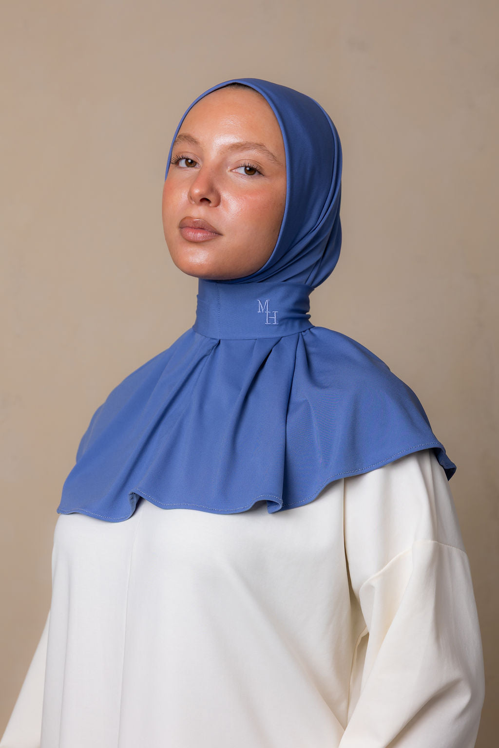 Instant Silk Scarf blue