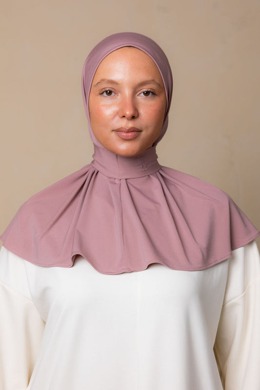 Instant silk scarf oud roze