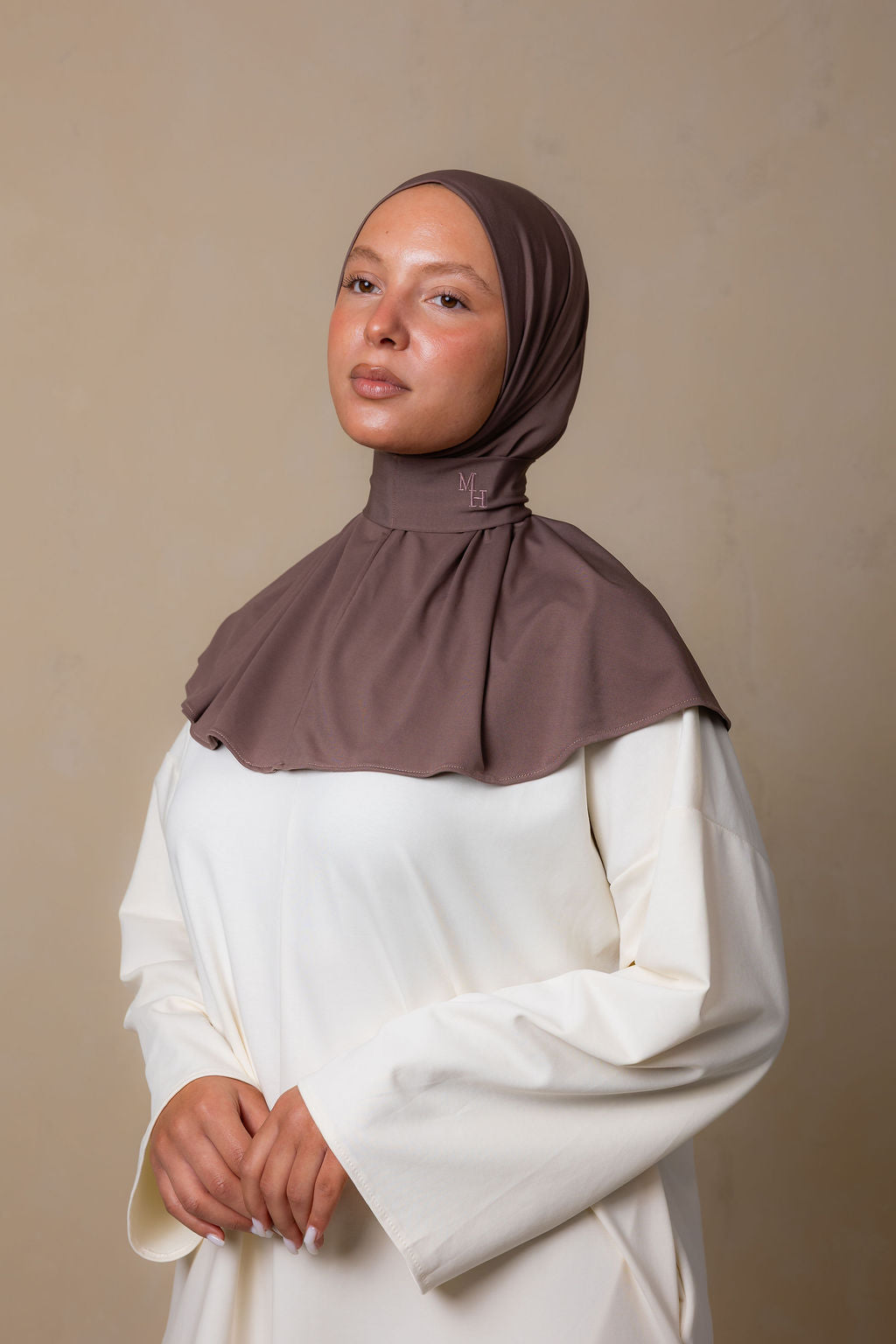 Instant Silk Scarf walnut brown